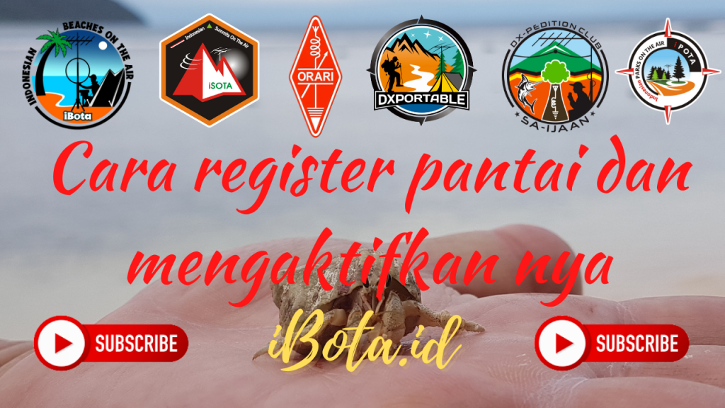 Cara me-registrasi Pantai dan mengaktifkanya